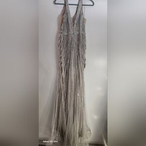 Ladivine Cinderella Divine Rhinestone Prom Dress Size 10